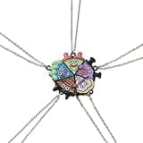 CATHATRR 5 Pieces Friendship Necklaces Best Friend Pizza Pendant Necklace