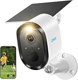 litokam Security Cameras Wireless Outdoor, 2K Solar Battery Powered WiFi Surveillance Indoor Cameras for Home Security AI Motion Detection, Color Night Vision, Spotlight & Siren, Waterproof, Cloud/SD