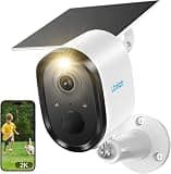 litokam Security Cameras Wireless Outdoor, 2K Solar Battery Powered WiFi Surveillance Indoor Cameras for Home Security AI Motion Detection, Color Night Vision, Spotlight & Siren, Waterproof, Cloud/SD