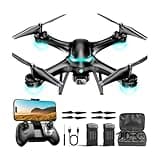 Drone with 1080P Camera, Remote Control Quadcopter with Gesture Selfie, Altitude Hold, One Key Start, 3D Flips, 2 Batteries, Black