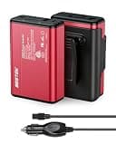 BESTEK 150W Car Power Inverter 11V-17V for Tesla Truck RV, 30W USB C PD 18W USB A Charger, 12V DC to 110V AC Converter with Detachable Cigarette Lighter Cable, 10-Layer Protection, ETL Certified, Red