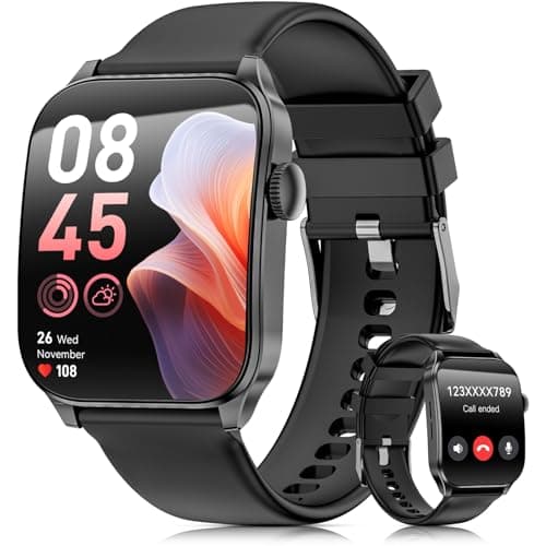 Smart Watches for Men Women, 1.91" HD Curve Screen Smartwatch (Answer/Make Call), Activity Fitness Tracker with Heart Rate Sleep Monitor Pedometer, 100+ Sport Modes, Smart Watch for Android iPhone