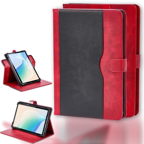 Case Compatible for Black Shark Gaming Tablet 8.8-inch Tablet Case 360 Degree Rotation Multi-Viewing Angels PU Leather Stand Folio Cover Camera can be Used Red