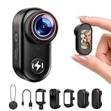 CAMWORLD 4K Mini Body Camera with 64GB Card, WiFi Thumb Action Camera with 1.47" Screen, Magnetic Mount Wearable POV Cameras for TikTok YouTube Vlogging, Motorcycle