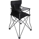 Stonehomy Portable Camping High Chair for Babies and Toddlers, Compact Folding Travel High Chair with 3-Point Harness & Built-in Tray, Lightweight for Picnic, Dining, Travel, Camping & Family Time