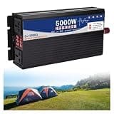 Inverter Pure Sine Wave Power Inverter 3000W 4000W 5000W DC 12V 24V 48V 60V /72V to AC 110V/220V Converter LCD & LED Display,72V4000W(5000W,12V to 220V)