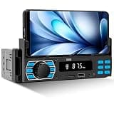 Single DIN Car Stereo Bluetooth Car Radio with FM/MP3/AUX USB Colorful Lights MP3 Player with Mobile Phone Holder Find a Car