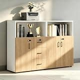 YCZYCZ Lateral File Cabinet with Lock, Metal Office Storage Cabinet, 2 Drawer Lateral File Cabinets for Home Office, A4 Letter Size, Heavy Duty Steel Filing Cabinet for Documents Storage