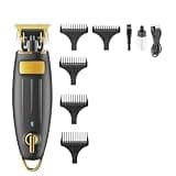 DAXXIN Hair Cutting Tool, Professional Hair Clipper Rechargeable Hair Cutting Machine Cordless Electric Portable T Blade Trimmer Machine(Golden with Box)