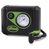 Slime 40059 Tire Inflator, Junior, Compact, Powerful, Portable Car Air Compressor, Lightweight, Analog, Flat Tire Repair, 12V, 12 min Inflation