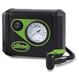 Slime 40059 Tire Inflator, Junior, Compact, Powerful, Portable Car Air Compressor, Lightweight, Analog, Flat Tire Repair, 12V, 12 min Inflation