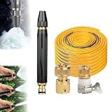 Twist Blast Clean Power,Powerful High-Pressure Home Car Wash & Garden Sprayer,Heavy Duty Adjustable Twist Hose Nozzle Jet Sweeper Nozzle,Metal Hose Nozzle Zinc Alloy Brass,for Vehicle Yard Lawn (#D)