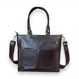 Madosh Women’s Genuine Leather Laptop Tote Bag – Brown Office Handbag, Crossbody Shoulder Purse for Work, Travel & Business Use