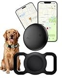 GPS Tracker for Dogs Collar (Android & iOS) - Bluetooth Dog GPS Tracker Smart Cat Activity Tracker, No Subscription, Works with Google Find Hub & Apple Find My App, Anti-Lost for Pet Items Keys Black