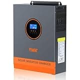 PowMr Solar Inverter 3200W 24VDC to 110VAC, 3200W Pure Sine Wave Inverter Bulit-in 60A MPPT Controller, Off-Grid 3000W Power Inverter for Home Energy Storage Battery Backup