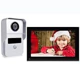 ONMYJFD Video Doorbell 7 Inch Intercom System,1080P Camera Phone Unlock Motion Detection