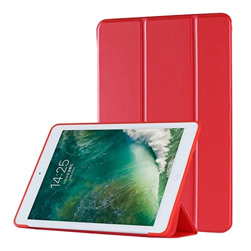 ddice iPad mini Case 1/2/3/4/5th Generation, Slim Lightweight Smart Book Cover with Auto Sleep/Wake, Trifold Stand, Shockproof Protective Case (Red, iPad mini 1st/2nd/3rd/4th/5th Gen 2012–2019)