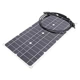 Aolidsive Flexible Solar Panel, Monocrystalline Solar 16V Portable Charger with Overload Protection, 3mm Slim Weather Design for RV Camping Boat 12V Battery