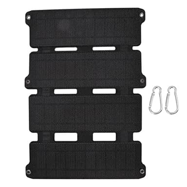 YWBL-WH Solar Panel, Monocrystalline Silicon, 14W Flexible USB Charging Board for Mobile Phones, Outdoor Work and Travel (Black)
