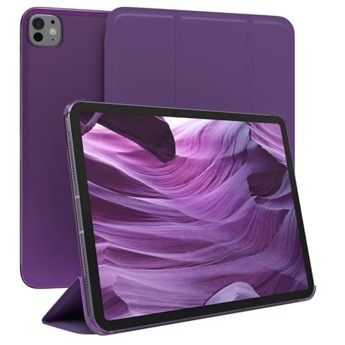 EAZY CASE - Protective Case for Apple iPad Pro (2024) 10.9 Inch Smart Cover Tablet Case Smart Case with Stand Function Sleep Wake Up Function Faux Leather Case Purple