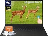 LG Gram Pro 16 Laptop 2026, Intel Core Ultra 7 355 Processor, 32GB RAM, 1TB SSD, WQXGA (2560 x 1600) Touchscreen, Thin and Lightweight Dual AI Copilot+ PC, Up to 28.5 Hours, Wi-Fi 7, Windows 11 Pro