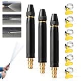 High Pressure Hose Nozzle, Home High-Pressure Car Wash Water Gun, Home Use Powerful Water Gun for Car Cleaning, Adjustable Nozzle Shower Sprayer for Watering Plants Car Washing (3Pcs)
