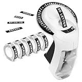 Vixic Embossing Label Maker, Vintage Manual Embosser, Scrapbook Junk Journal Supplies, Old School Fashioned Label Maker Retro Labeler with 5 Rolls 9mm 3D Waterproof Tapes for Home Office DIY Crafts