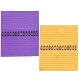 FUOYLOO 2pcs Spiral Notepads Lined Index Cards Small Pocket Planning Notebooks Multi-function Memo Pads for School and Office Use