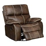 Brown Gliding Recliner