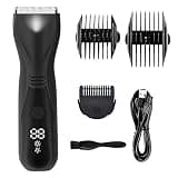 EOYLMIRL Mens Hair Clippers Body Trimmer for Men Electric Balls Groomer and Pubic Groin Remover Waterproof LED Display Beard Shaver