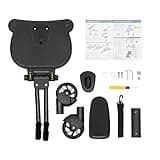 Universal Stroller Board 2-in-1 with Removable Seat, 360° Wheels, 13x10 Platform 55 lbs Capacity – Buggy Board for Toddler Ride-3-7 Years(Black)