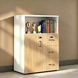 YCZYCZ Lateral File Cabinet with Lock, Metal Office Storage Cabinet, 2 Drawer Lateral File Cabinets for Home Office, A4 Letter Size, Heavy Duty Steel Filing Cabinet for Documents Storage