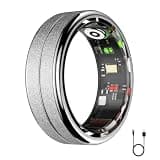 Smart Ring for Women, Fitness Tracker with Health Monitor (Silver, 9#)