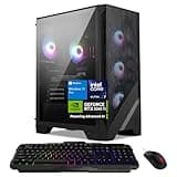 MSI Codex R2 Gaming Desktop, Intel Core Ultra 7 265, NVIDIA RTX 5060 Ti, 64GB DDR5 RAM | 4TB PCIe SSD | WiFi 6E | Air Cooling | 650W 80+ Gold, Windows 11 Pro w/Gaming Keyboard & Mouse