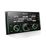 Pioneer MVH-S622BS Double Din Digital Media Receiver – Bluetooth, SiriusXM, Color Change, USB, FLAC, Voice Control, 50W x 4 Output, 13-Band EQ, AM/FM Radio, Hi-Volt RCA Preouts