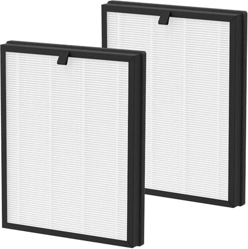 AP2000WF Air Filter Replacement Compatible with KNKA AP2000WF Air Purifier, 3-Stage HEPA Filter, High-Efficiency Activated Carbon Filt-er and Pre-filter for Dust Pet Smoke, 2- Pack