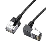 Sisyeuo 10Gpbs Ethernet Extension Cable Cat6 RJ45 Shielded Networking Replacement for Router Modem Laptop Flexible Ethernet Cable