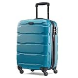 Samsonite Omni PC Hardside Expandable Luggage with Spinner Wheels, Caribbean Blue, Carry-On 20-Inch
