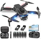 MSMV 4K HD Drone With Camera, Wireless RC Toys for Boys Girls,Black