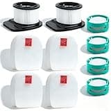 IZ862H Replacements Filters for Shark IZ862H Duo Clean Stratos Cordless Vacuum, 2 HEPA Filter, 4 Foam & Felt Filter, 4 Odor Neutralizer Cartridges, Washable and Reusable