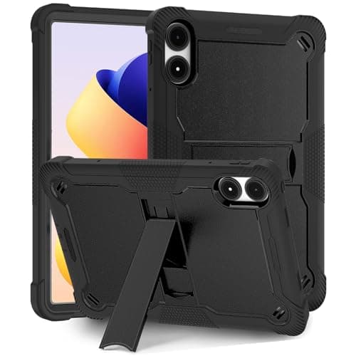 Vakarey Cover for Xiaomi Redmi Pad 2 Pro Children Shockproof Tablet Case for Redmi Pad Pro 5G 12.1 Inch, Black