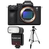 Sony Alpha a7 V Mirrorless Camera, Bundle with Zoom-Mini TTL R2 Flash, Tripod 3-Way Head