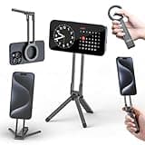 ULANZI MA30 Magnetic Phone Tripod Stand for iPhone-Aluminium Maglock Smartphone Mini Tripod Pocket Cell Phone Stand Strong Magnet Quick Mount Compatible with iPhone 17 16 15 14 13 12 Series, Dark Gray
