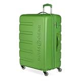 SwissGear 7366 Signature Hardside Expandable Luggage with Spinner Wheels, TSA Lock, Green, Checked-Large 27-Inch