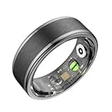 Osawalla Smart Ring for Women Men,Fitness Ring with 24/7 Activity Tracking,Stress,Sleep Monitoring,No APP Subscription Fees,Compatible with iOS & Android, HarmonyOS Black, 10#