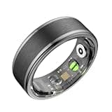Osawalla Smart Ring for Women Men,Fitness Ring with 24/7 Activity Tracking,Stress,Sleep Monitoring,No APP Subscription Fees,Compatible with iOS & Android, HarmonyOS Black, 10#