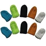 PACKOVE 10pcs Anti-Sweat Finger Sleeves for Phone Game Playing Screen Touch Finger Covers Made of Conductive Fiber and Spandex from Oil and Sweat for Men and Women Random Color