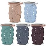 STEEZRD 5 Pack Sport Silicone Bands Compatible for Apple Watch Band 38mm 40mm 41mm 42mm 44mm 45mm 49mm, Soft Strap Replacement Adjustable Wristbands for iWatch Ultra Series 8/7/SE/6/5/4/3/2/1 Women