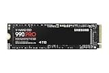 Samsung 990 PRO NVMe M.2 SSD, 4 TB, PCIe 4.0, 7,450 MB/s Read, 6,900 MB/s Write, Internal SSD, for Gaming and Video Editing, MZ-V9P4T0BW