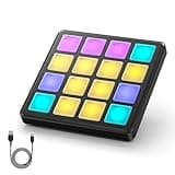 Donner MIDI Controller Pad Beat Maker Machine with 16 Beat Pads,Portable Mini USB MIDI Pad Controller Included Note Repeat and Music Production Software, STARRYPAD MINI Drum Machine with 40 Courses